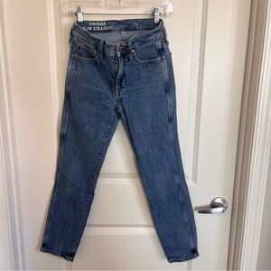J.Crew Vintage Slim-Straight Jeans Dark Wash Size 26